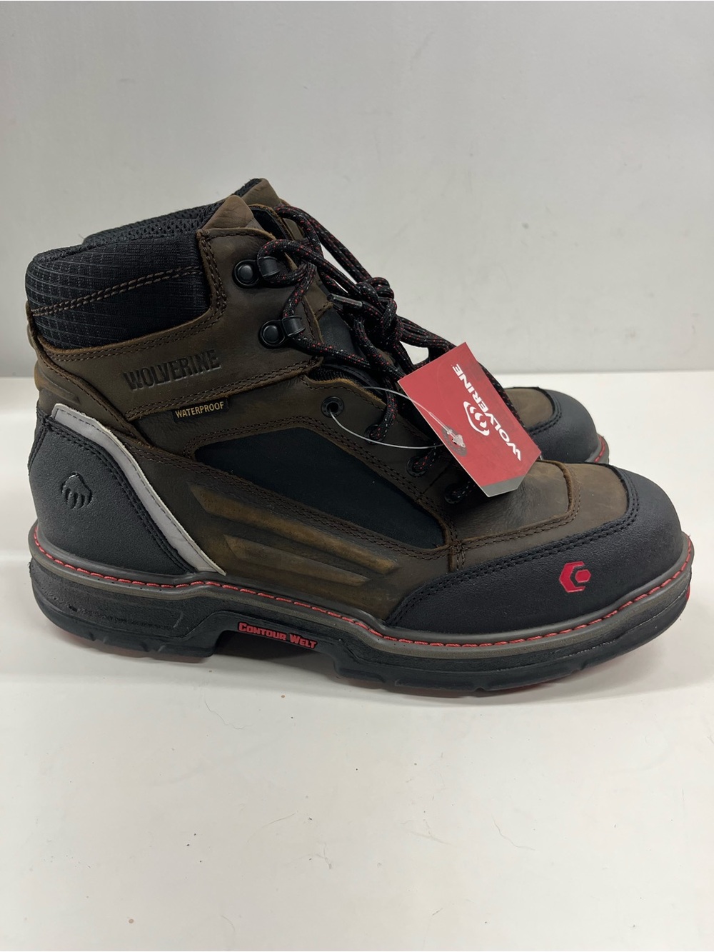 NWT Wolverine Men's Overman Boots with Safety Toe Size 11.5